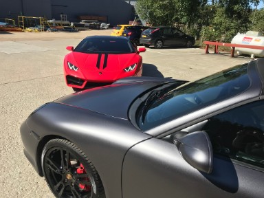 Porsche and Lamborghini